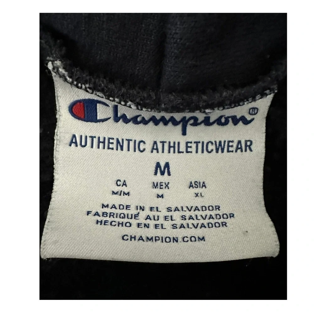 Champion‎ Gonzaga Bulldogs Hoodie Mens M Navy Spellout NCAA College Sportswear